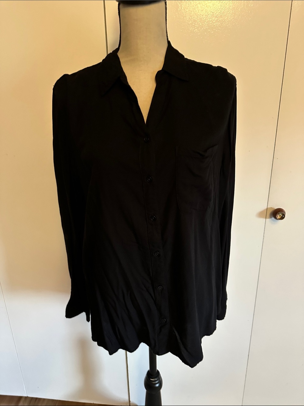 George Black Long-Sleeve Button-Down Shirt